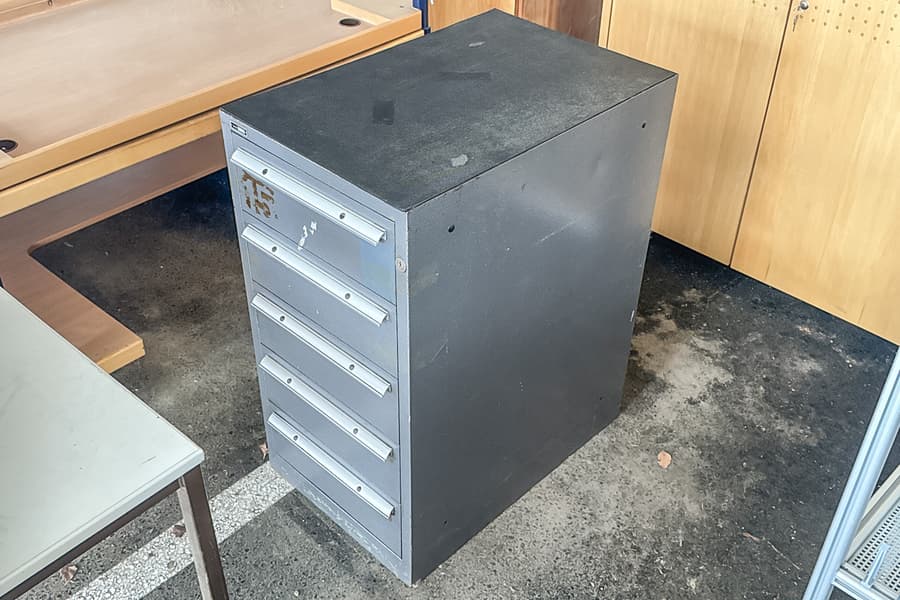 Metall Werkstattschrank, 5-ladig